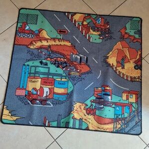 Kids Play Mat with Construction Theme